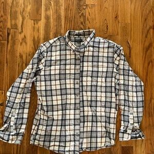 Eddie Bauer Classic Fit Plaid Flannel Shirt - Size TXL
